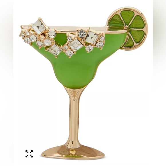 Anne Klein Martini  glass pin - Picture 1 of 4